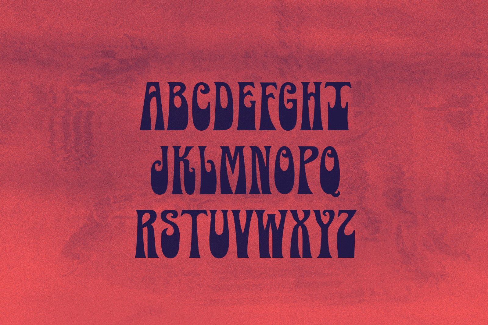 Wonderland - Psychedelic Typeface Wonderland - Psychedelic Typeface