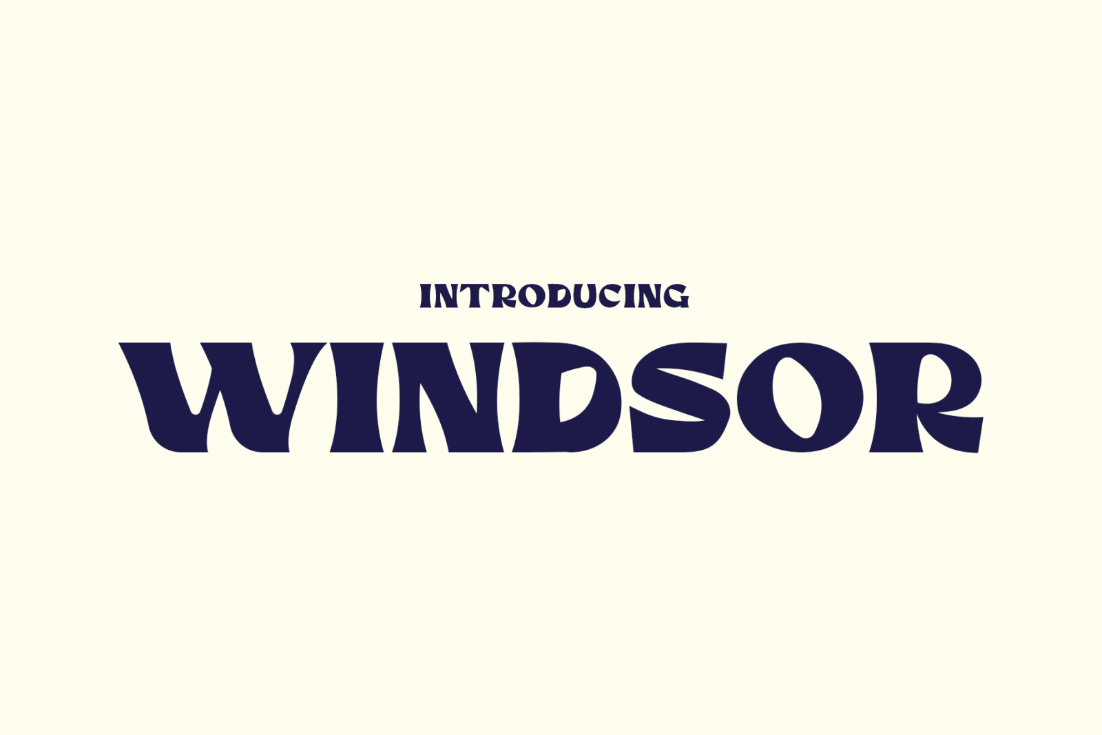 Windsor - Asia Inspired Typeface