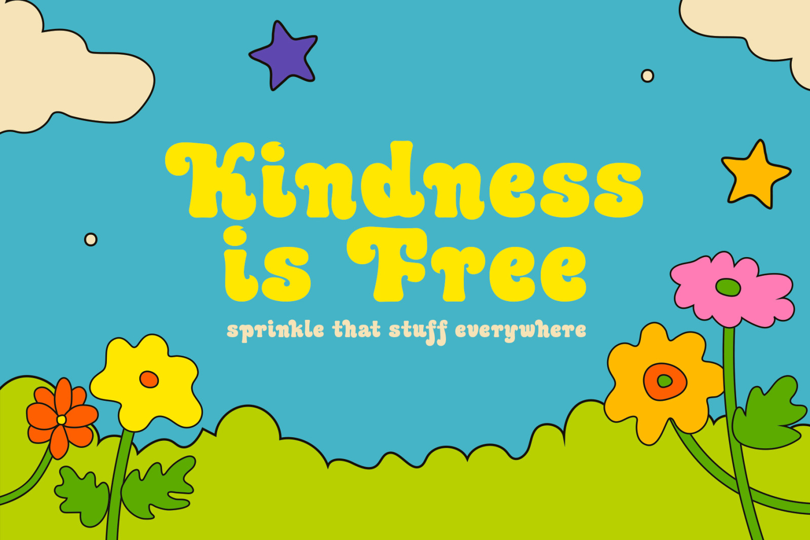 Kool Beans - Groovy Display Typeface Kool Beans - Groovy Display Typeface