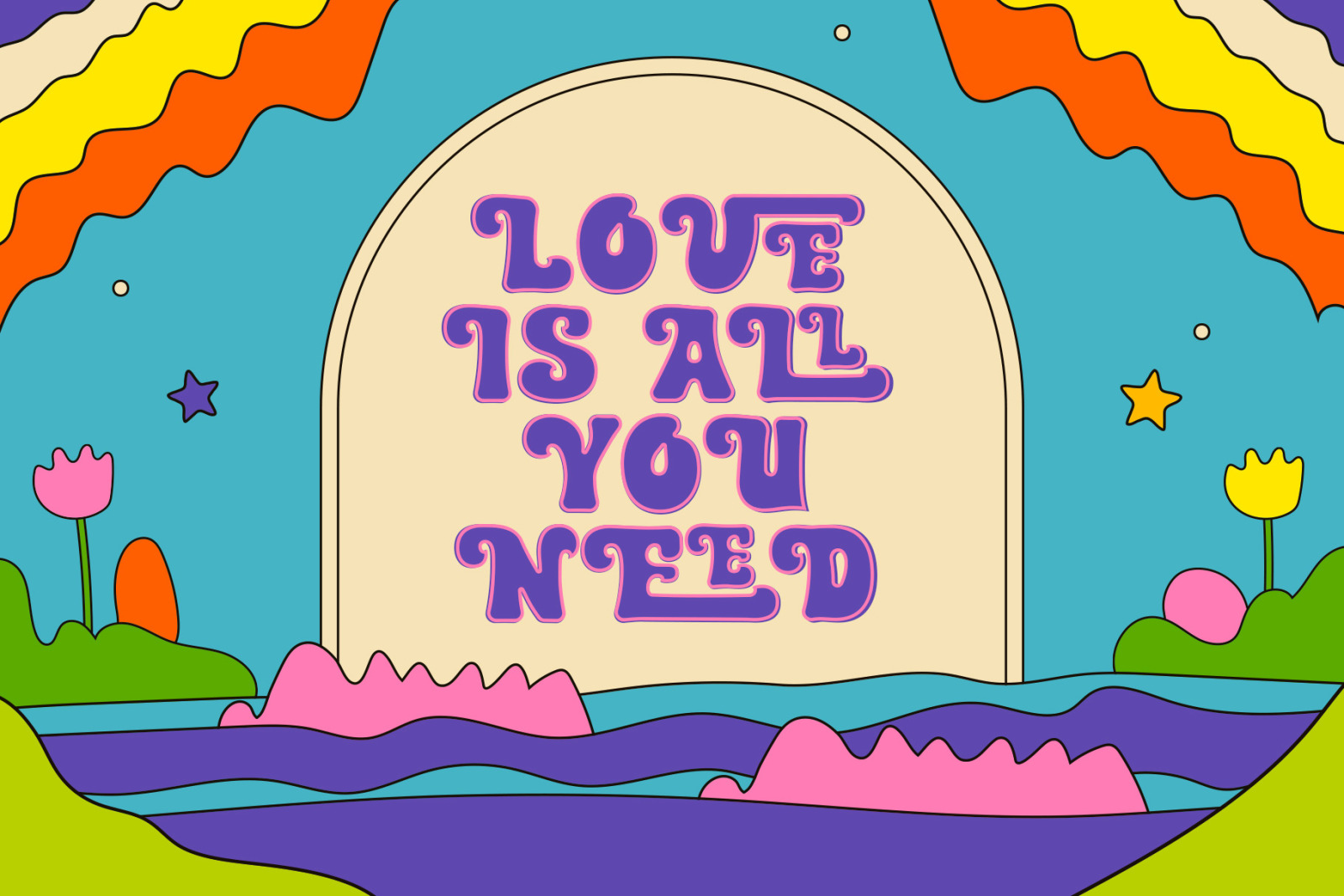 Kool Beans - Groovy Display Typeface Kool Beans - Groovy Display Typeface