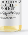 Clear Glass White Wine Bottle Mockup