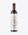 Antique Green Glass Red Wine Bottle Mockup