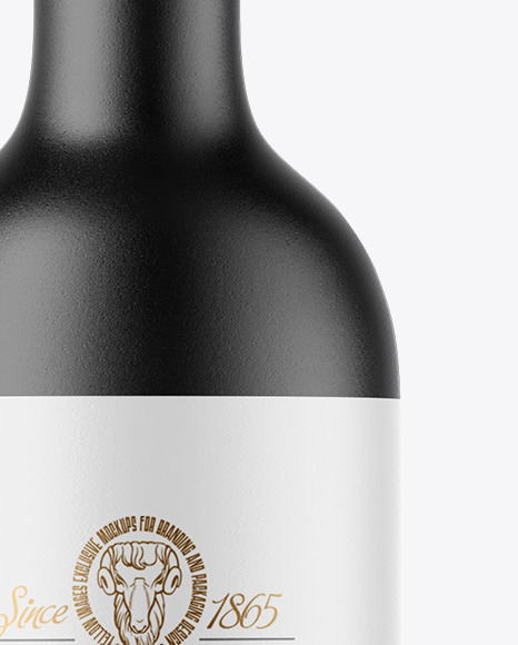 Ceramic Wine Bottle Mockup