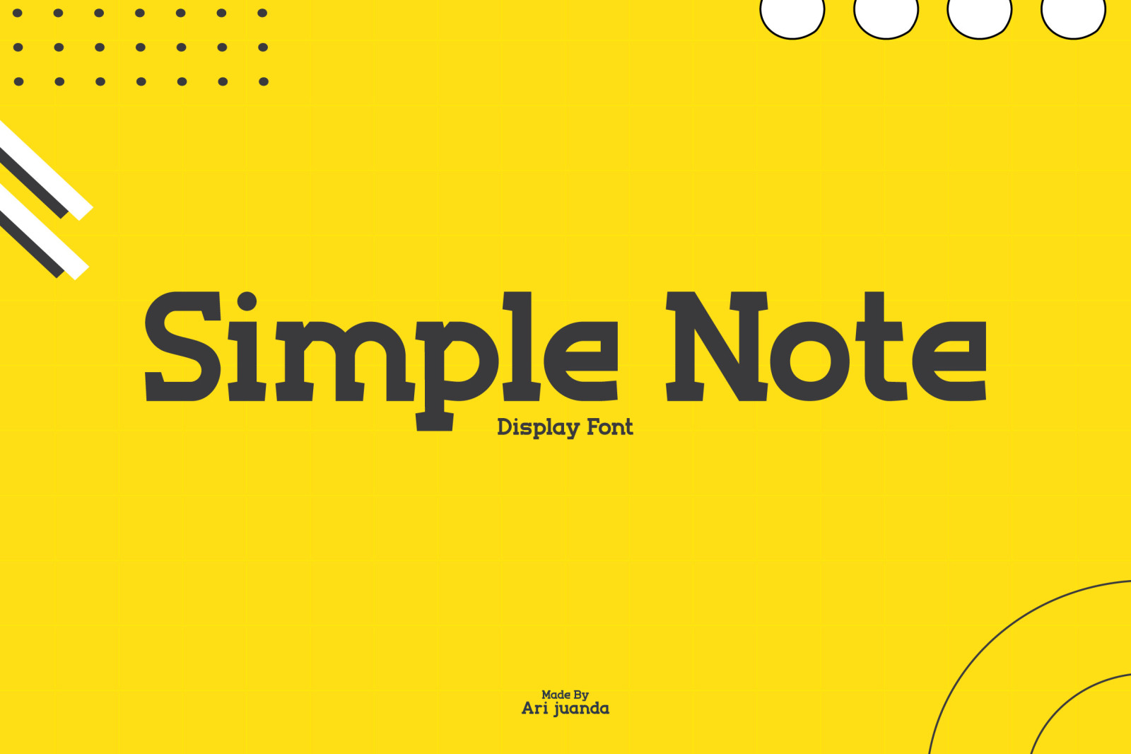 Simple Note Font Simple Note Font