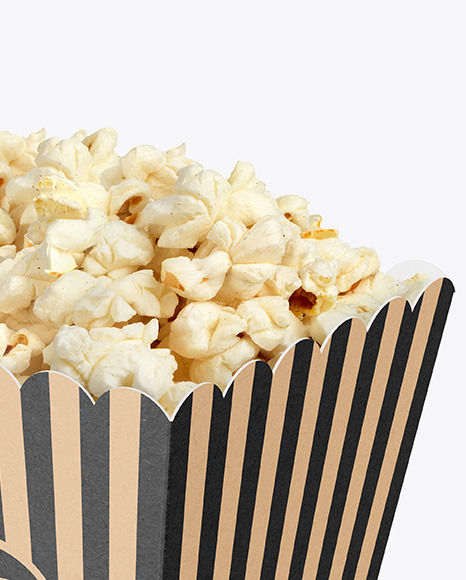 Kraft Popcorn Bag Mockup