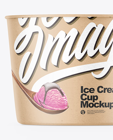 Kraft Ice Cream Cup Mockup