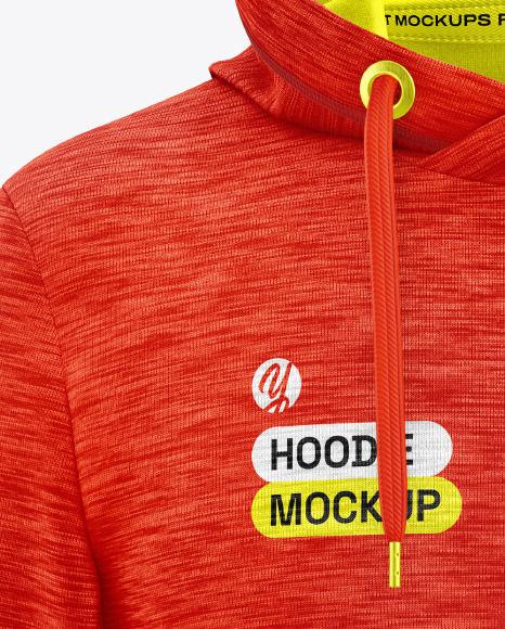 Melange Hoodie Mockup - Front View