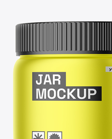 Metallic Jar Mockup