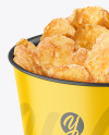 Matte Bucket With Chicken Mockup