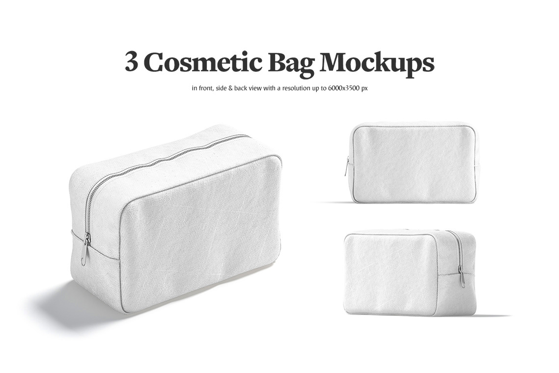 Cosmetic Bag Mockups Cosmetic Bag Mockups