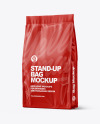 Matte Stand-up Bag Mockup