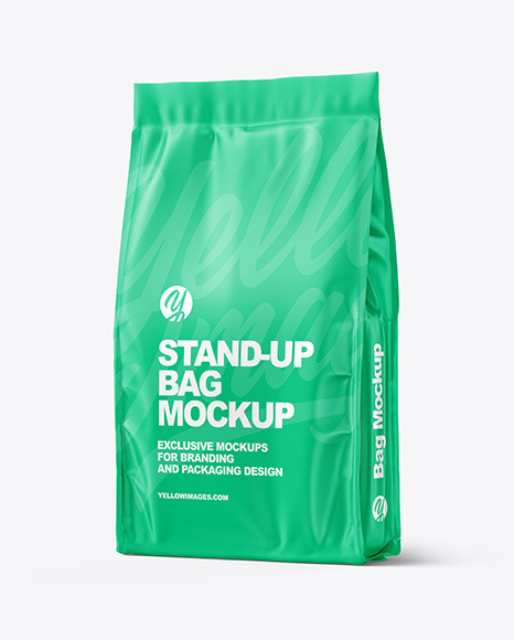 Matte Stand-up Bag Mockup