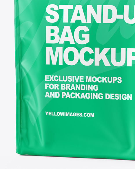 Matte Stand-up Bag Mockup