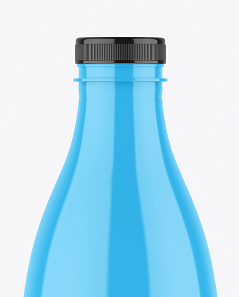 Glossy Plastic Bottle Mockup