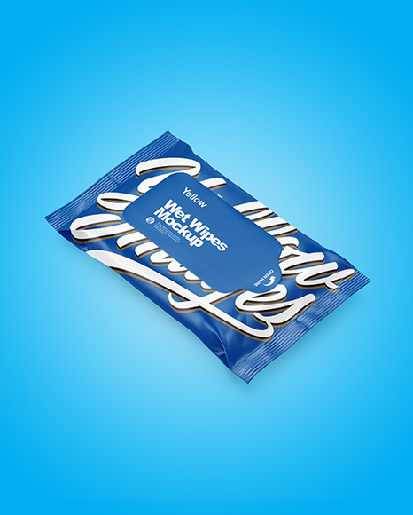 Wet Wipes Pack Mockup