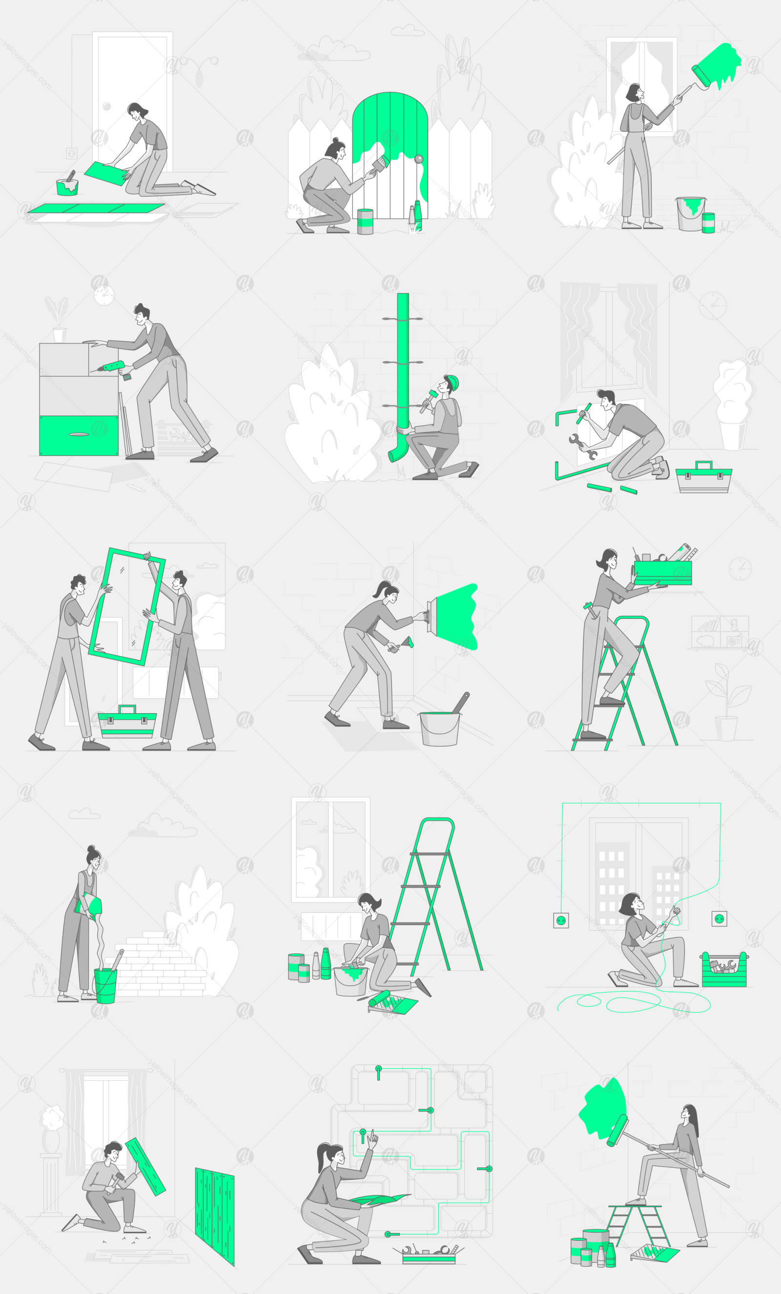 Grelly Construction Illustrations Grelly Construction Illustrations