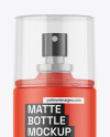 Matte Spray Bottle Mockup