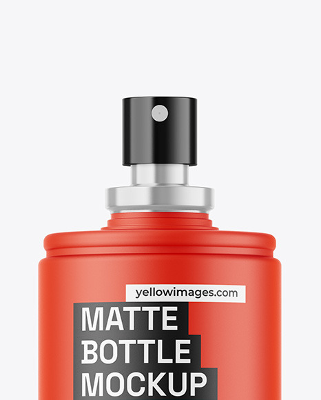 Matte Spray Bottle Mockup