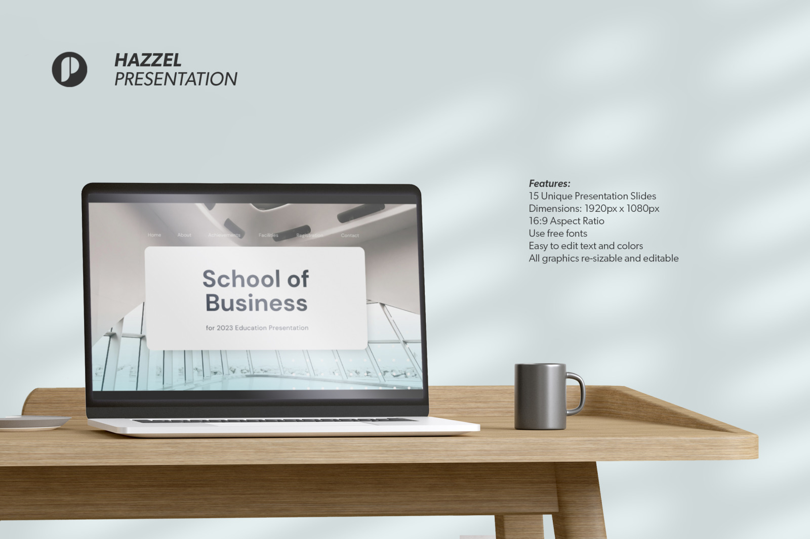 Hazzel – Clear White Modern Education Presentation