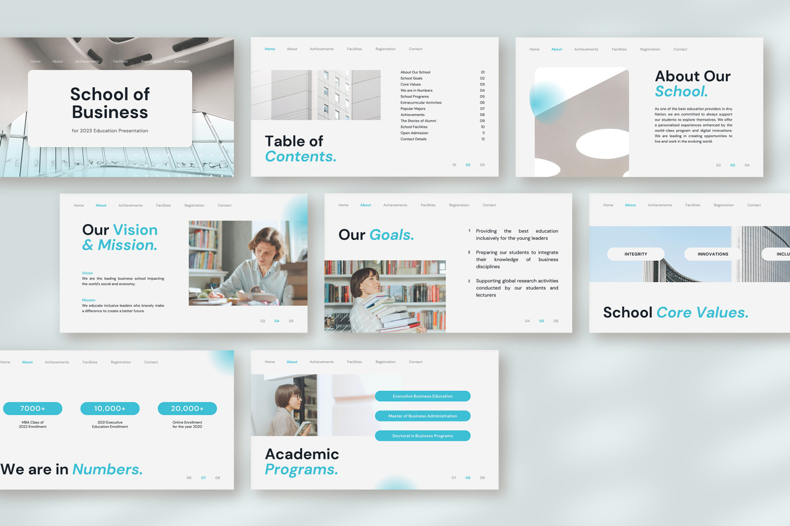 Hazzel – Clear White Modern Education Presentation