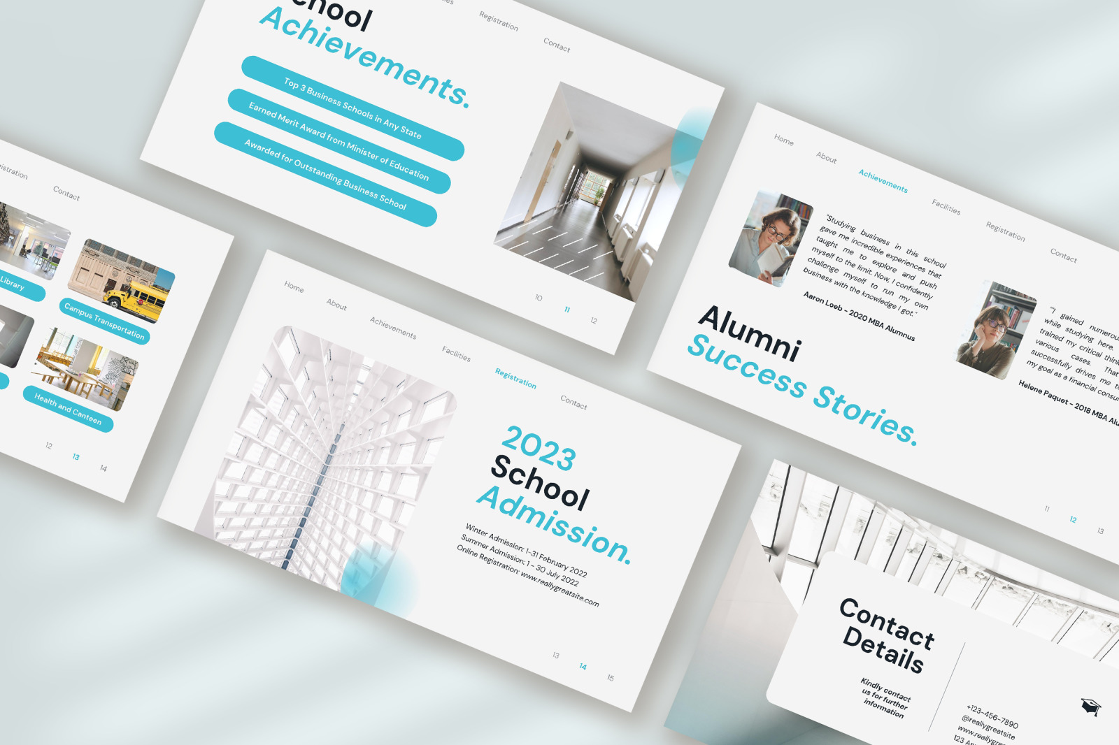 Hazzel – Clear White Modern Education Presentation
