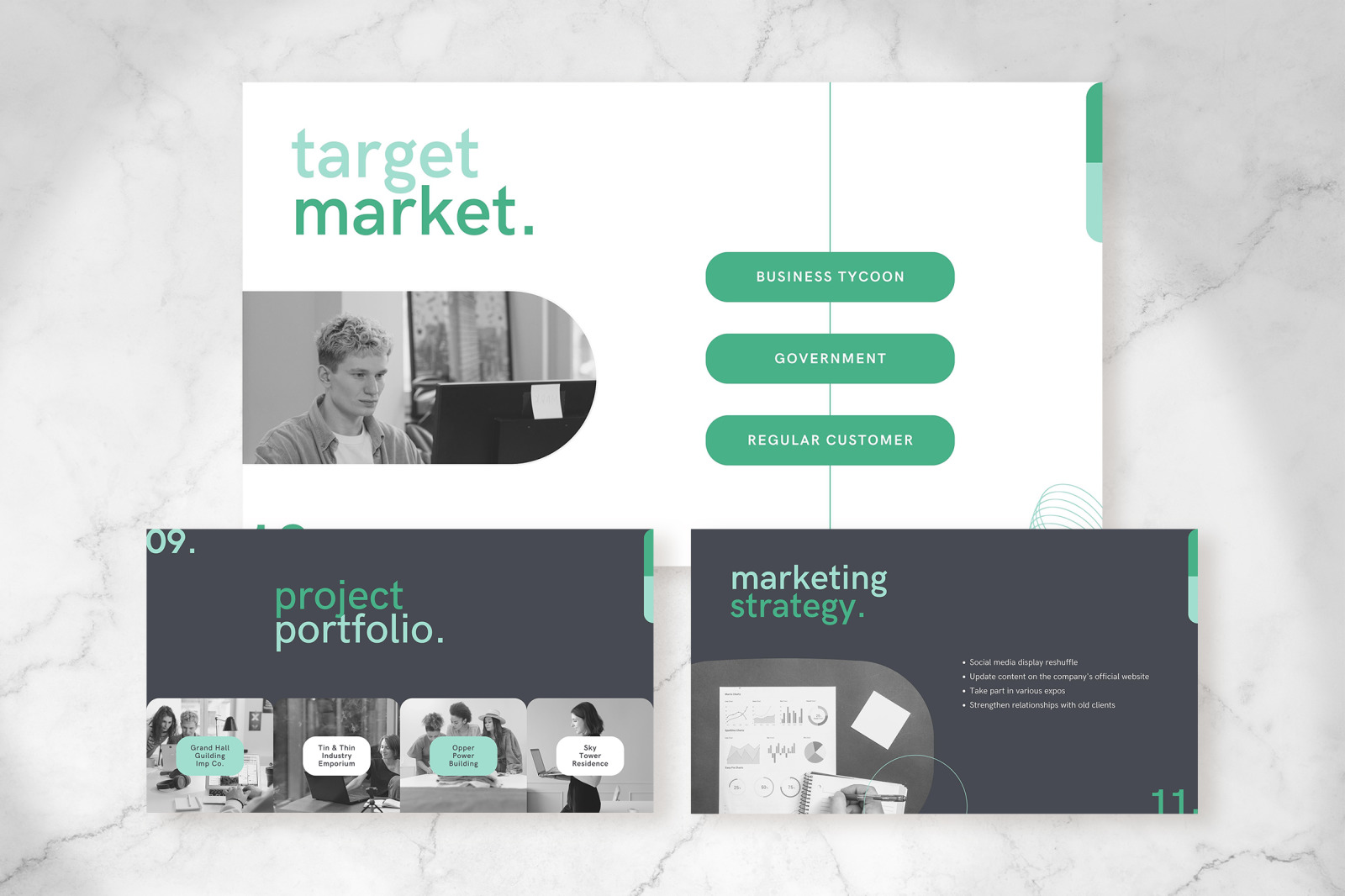 Boreas – Dark Liver Modern Pitch Deck Presentation Canva Template