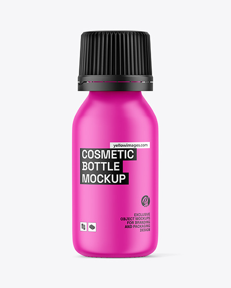 Matte Cosmetic Bottle Mockup