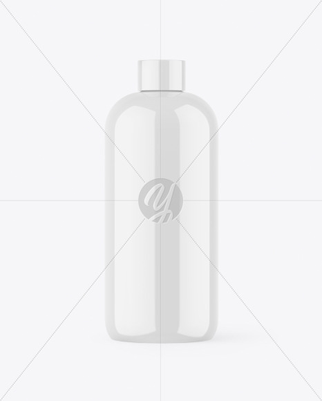 Glossy Plastic Bottle Mockup