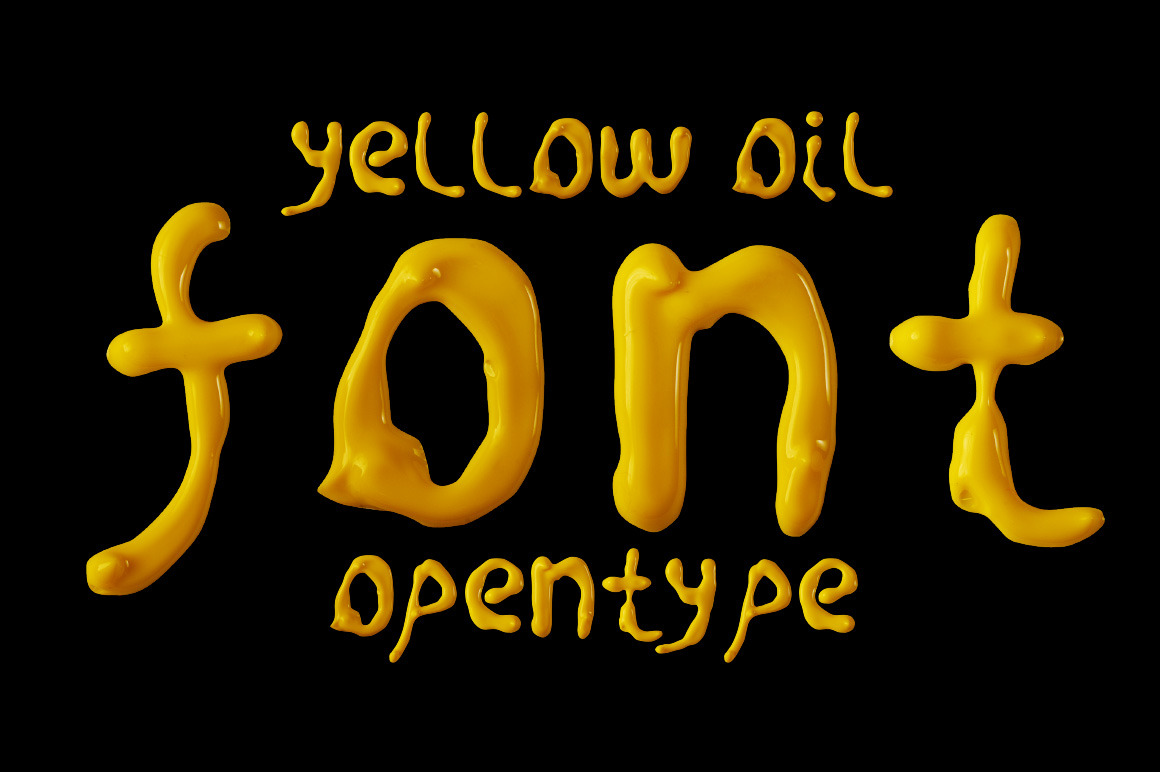 Oil Yellow Font