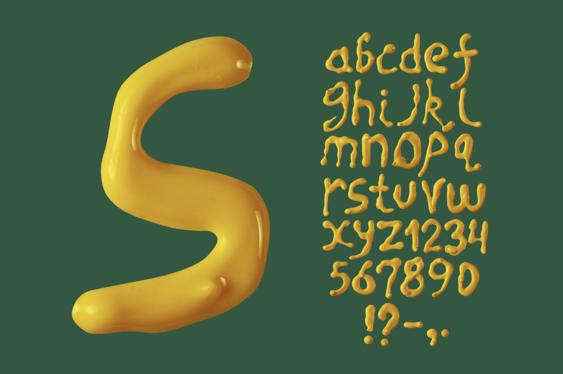 Oil Yellow Font