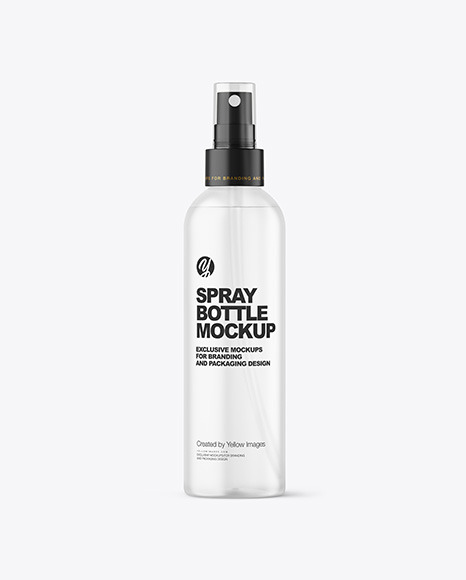 Frosted Spray Bottle Mockup