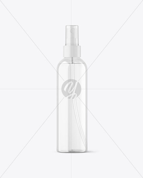 Clear Spray Bottle Mockup