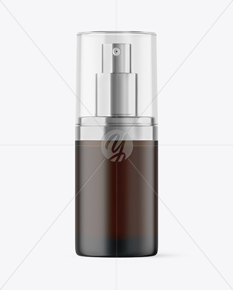 Frosted Amber Spray Bottle Mockup