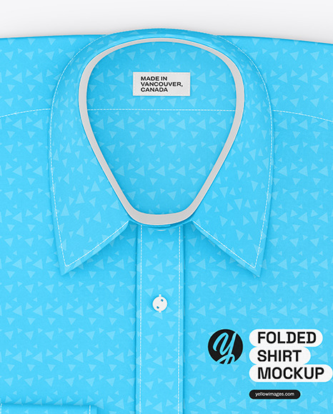 Folded Shirt Mockup - Top View