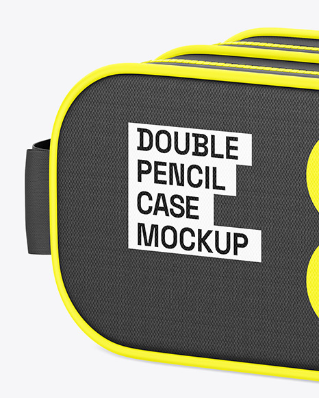 Double Pencil Case Mockup