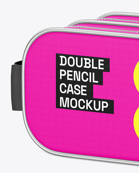 Double Pencil Case Mockup