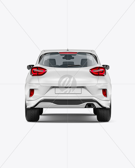 Crossover SUV Mockup - Back View