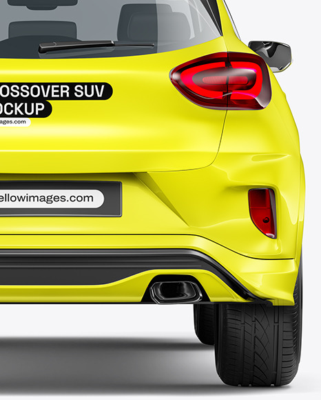 Crossover SUV Mockup - Back View