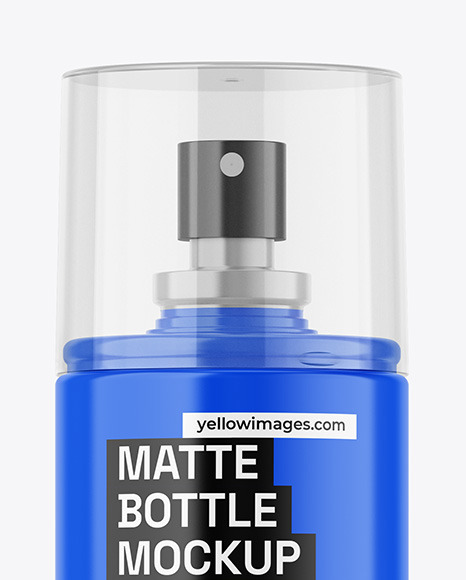 Glossy Spray Bottle Mockup