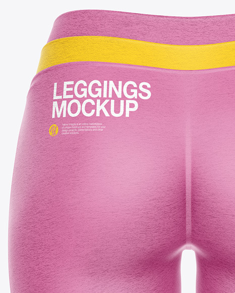 Women’s Leggings Mockup - Back View