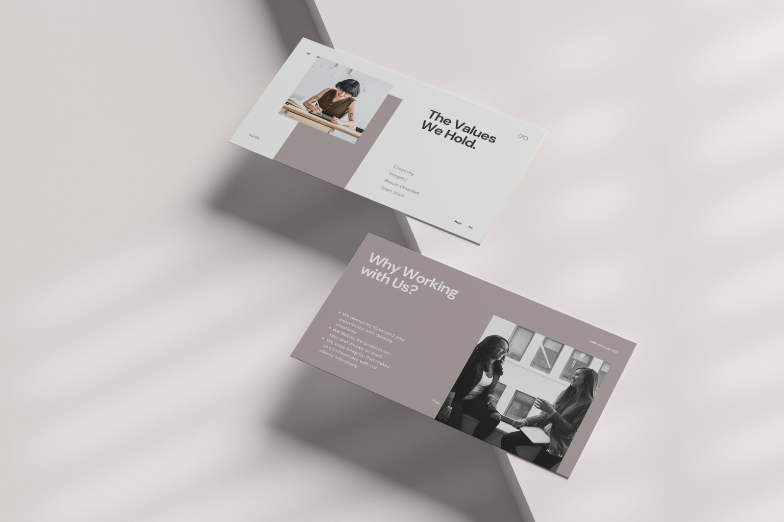 Aeron – White Minimalist Modern Pitch Deck Presentation Canva Template