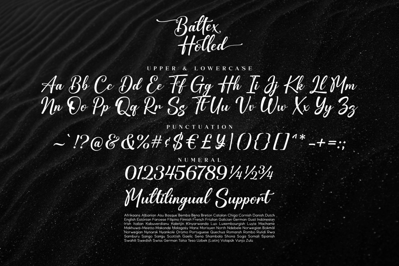 Baltex Holled / Calligraphy font Baltex Holled / Calligraphy font