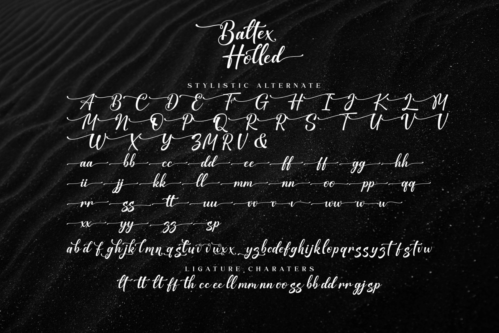 Baltex Holled / Calligraphy font Baltex Holled / Calligraphy font