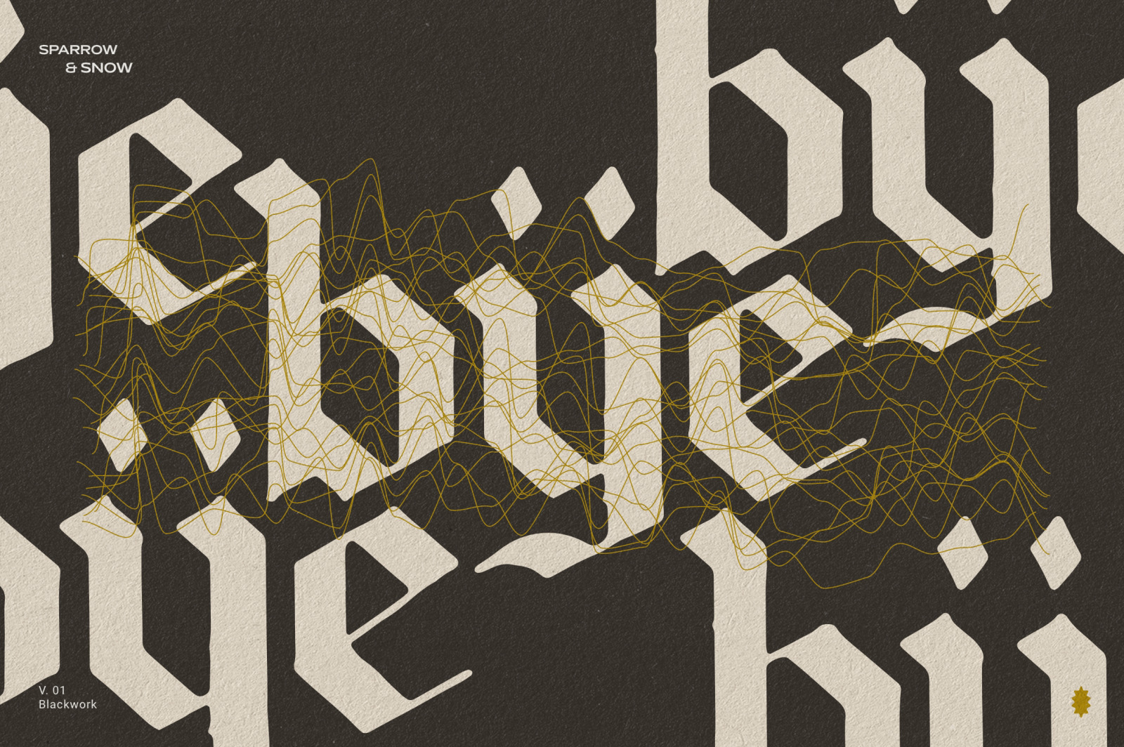Blackwork - Rounded Blackletter Font Blackwork - Rounded Blackletter Font