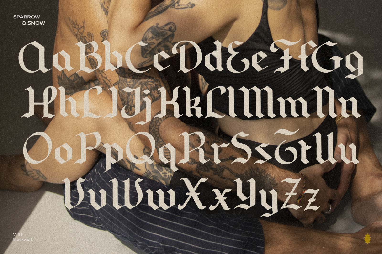 Blackwork - Rounded Blackletter Font Blackwork - Rounded Blackletter Font
