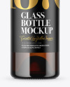 Amber Glass Bottle Mockup