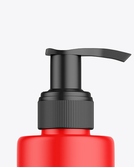 Matte Pump Bottle Mockup