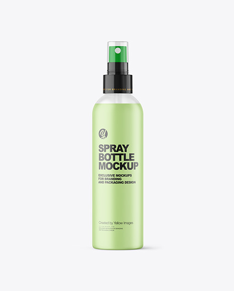 Frosted Spray Bottle Mockup