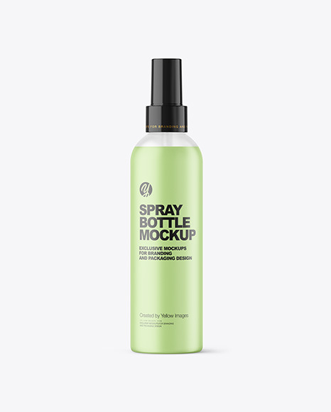 Frosted Spray Bottle Mockup