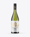 Green Glass White Wine Bottle Mockup